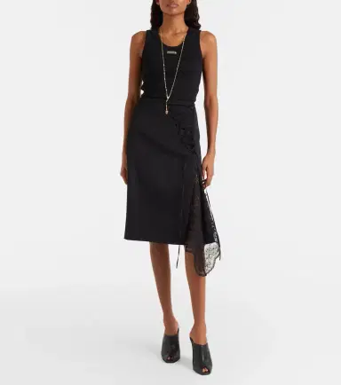Alexander McQueen Logo ribbed-knit tank top | Thumbnail 3
