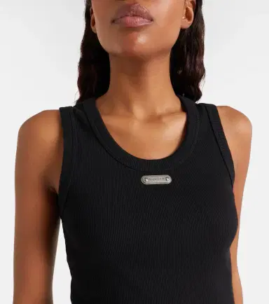 Alexander McQueen Logo ribbed-knit tank top | Thumbnail 5