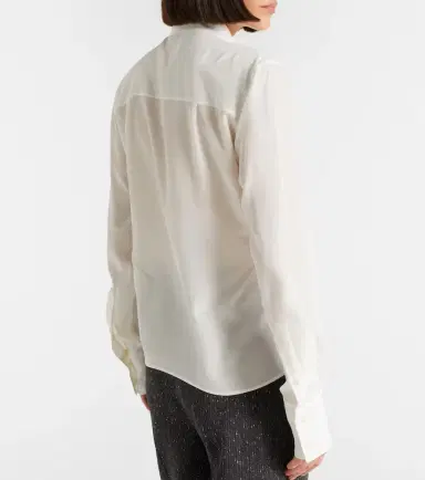 Alexander McQueen Tie-neck crêpe de chine blouse | Thumbnail 5