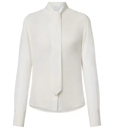 Alexander McQueen Tie-neck crêpe de chine blouse | Thumbnail 1