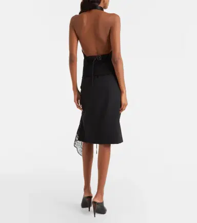McQueen Lace-trimmed pencil skirt | Thumbnail 2