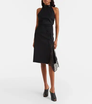 McQueen Lace-trimmed pencil skirt | Thumbnail 6