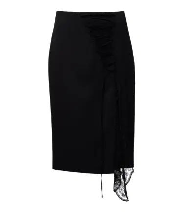 McQueen Lace-trimmed pencil skirt | Thumbnail 1
