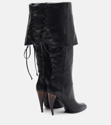 Alexander McQueen Horn Heel leather knee-high boots | Thumbnail 5 Alexander McQueen Horn Heel leather knee-high boots | Thumbnail 5