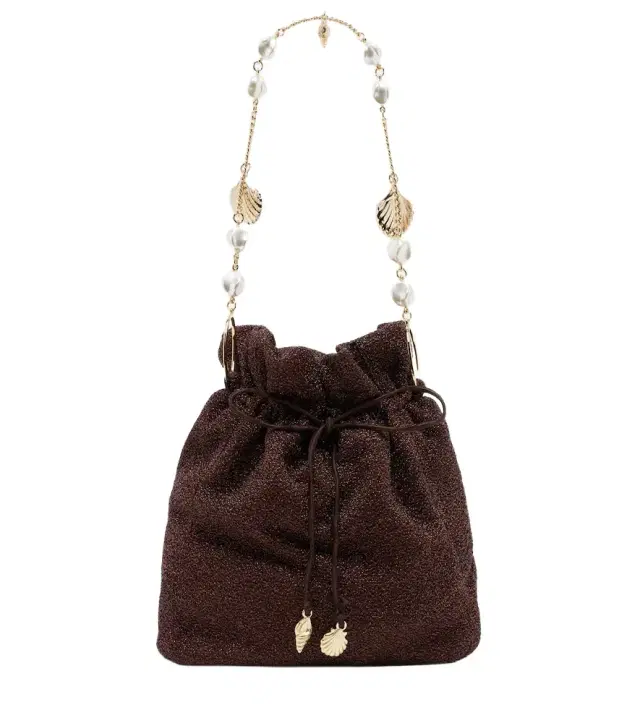 Oseree Oséree Lumière Small embellished bucket bag