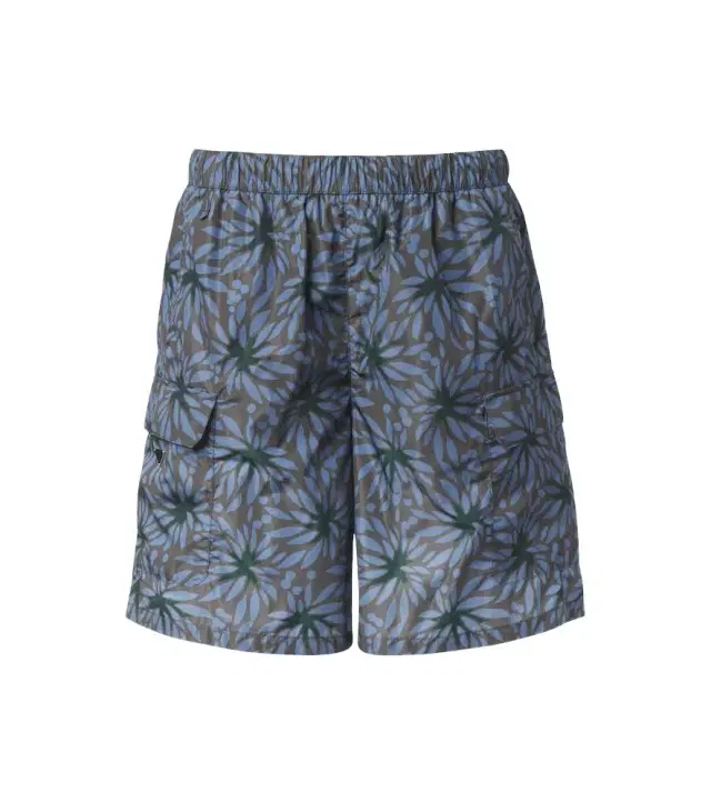 Re-Nylon floral swim trunks