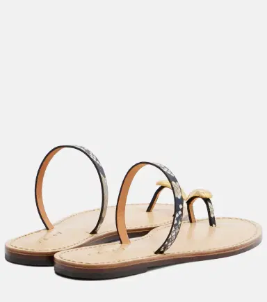 AMANU Kibera snake-effect leather sandals | Thumbnail 3