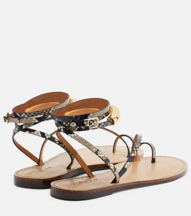 AMANU Kalahari snake-effect leather sandals | Thumbnail 3