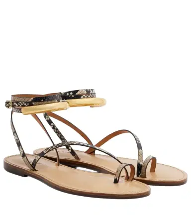 AMANU Kalahari snake-effect leather sandals | Thumbnail 1