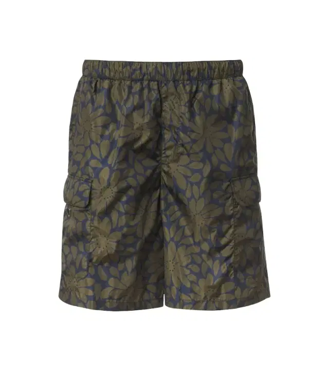 Re-Nylon floral swim trunks