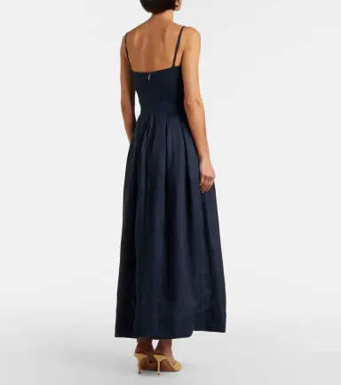 Agua by Agua Bendita Sula floral-appliqué linen maxi dress | Thumbnail 2 Agua by Agua Bendita Sula floral-appliqué linen maxi dress | Thumbnail 2