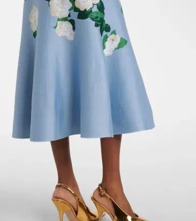 Carolina Herrera Floral silk-blend midi dress | Thumbnail 3