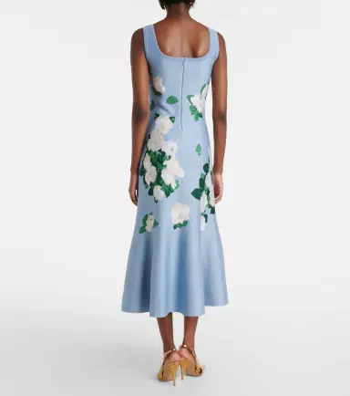 Carolina Herrera Floral silk-blend midi dress | Thumbnail 5