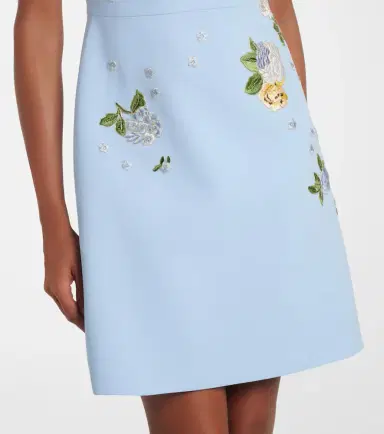 Carolina Herrera Floral embroidered minidress | Thumbnail 2 Carolina Herrera Floral embroidered minidress | Thumbnail 2