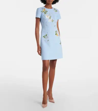 Carolina Herrera Floral embroidered minidress | Thumbnail 4 Carolina Herrera Floral embroidered minidress | Thumbnail 4