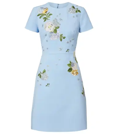 Carolina Herrera Floral embroidered minidress | Thumbnail 1 Carolina Herrera Floral embroidered minidress | Thumbnail 1