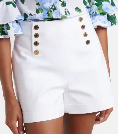 Carolina Herrera Cotton-blend shorts | Thumbnail 4 Carolina Herrera Cotton-blend shorts | Thumbnail 4