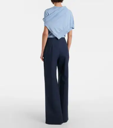 Carolina Herrera Alba cotton-blend wide-leg pants | Thumbnail 5 Carolina Herrera Alba cotton-blend wide-leg pants | Thumbnail 5