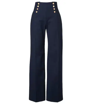 Carolina Herrera Alba cotton-blend wide-leg pants | Thumbnail 1 Carolina Herrera Alba cotton-blend wide-leg pants | Thumbnail 1