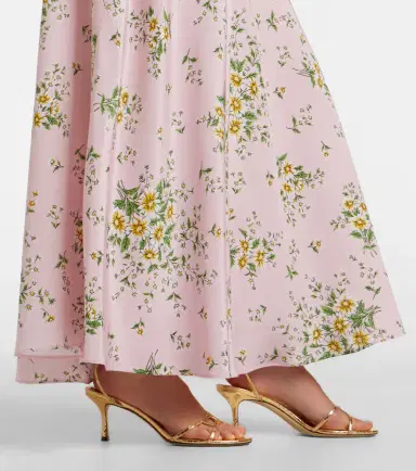 Rodarte Floral-appliqué floral silk crêpe gown | Thumbnail 2