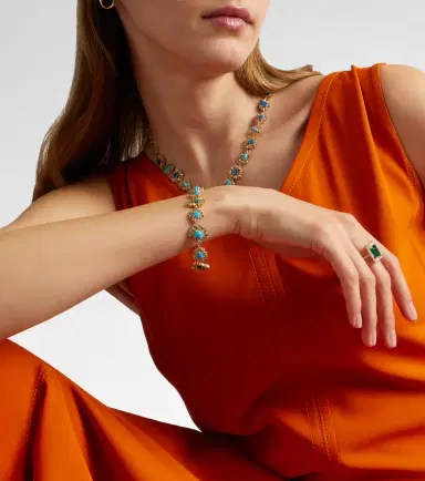 Suzanne Kalan 18kt yellow gold bracelet with gemstones | Thumbnail 2 Suzanne Kalan 18kt yellow gold bracelet with gemstones | Thumbnail 2