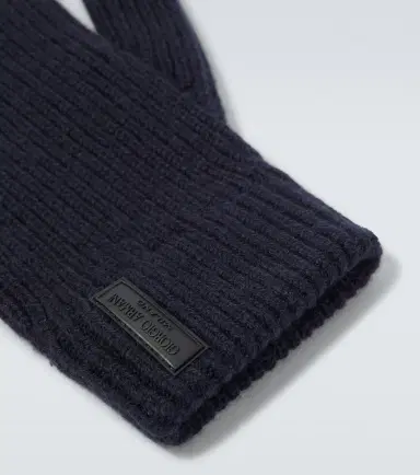 Giorgio Armani Ribbed-knit cashmere gloves | Thumbnail 2 Giorgio Armani Ribbed-knit cashmere gloves | Thumbnail 2