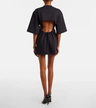 Wardrobe.NYC Wardrobe. NYC Open-back cotton-blend jersey minidress | Thumbnail 3
