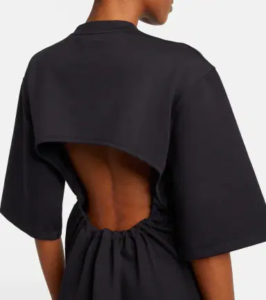 Wardrobe.NYC Wardrobe. NYC Open-back cotton-blend jersey minidress | Thumbnail 4
