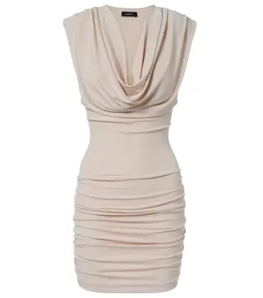Wardrobe.NYC Wardrobe. NYC Draped jersey minidress | Thumbnail 1