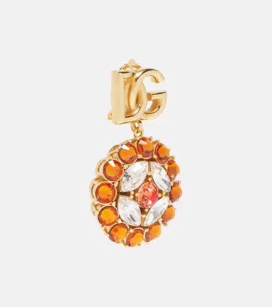 Dolce & Gabbana DG embellished clip-on earrings | Thumbnail 2