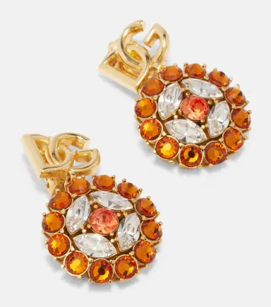 Dolce & Gabbana DG embellished clip-on earrings | Thumbnail 3