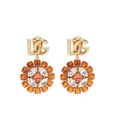 Dolce & Gabbana DG embellished clip-on earrings | Thumbnail 1
