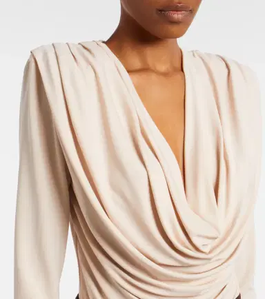Wardrobe.NYC Wardrobe. NYC Draped jersey top | Thumbnail 3