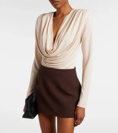 Wardrobe.NYC Wardrobe. NYC Draped jersey top | Thumbnail 5
