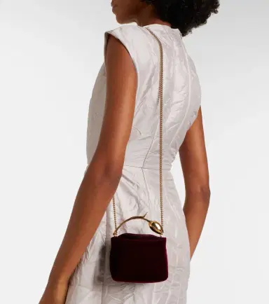 Erdem Bloom Micro velvet top-handle bag | Thumbnail 4