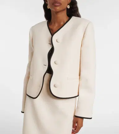 Valentino Crepe Couture scalloped jacket | Thumbnail 7 Valentino Crepe Couture scalloped jacket | Thumbnail 7
