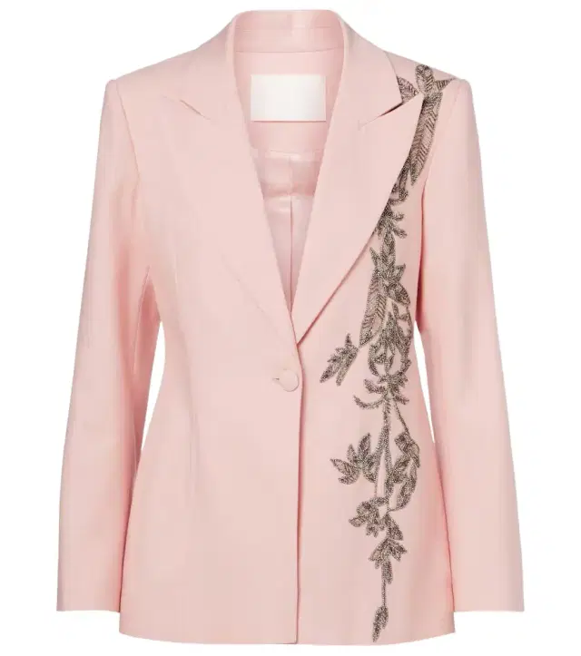 Lesia embellished wool-blend blazer