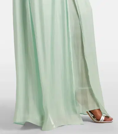 Costarellos Ruffled georgette gown | Thumbnail 5