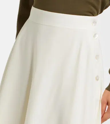 Ralph Lauren Collection Kenzie wool-blend midi skirt | Thumbnail 3