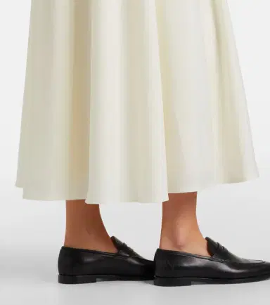 Ralph Lauren Collection Kenzie wool-blend midi skirt | Thumbnail 4