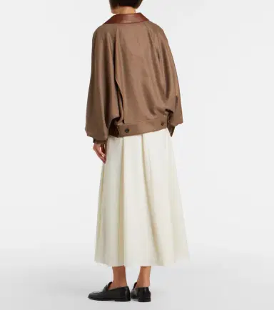 Ralph Lauren Collection Kenzie wool-blend midi skirt | Thumbnail 5