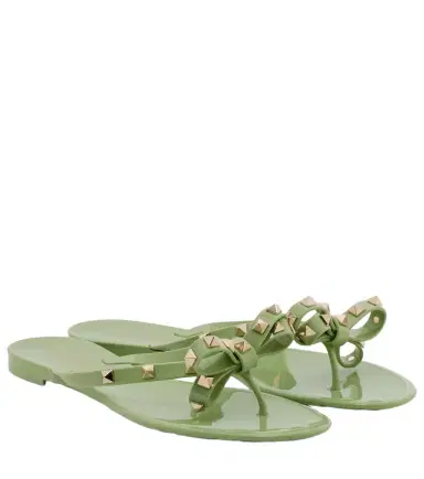 Valentino Garavani Rockstud PVC thong sandals | Thumbnail 1