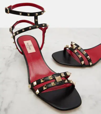Valentino Garavani Rockstud leather slingback sandals | Thumbnail 4