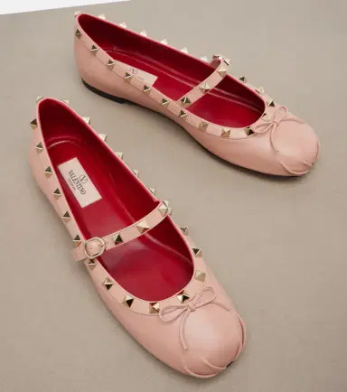 Valentino Garavani Rockstud leather Mary Jane flats | Thumbnail 3