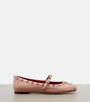 Valentino Garavani Rockstud leather Mary Jane flats | Thumbnail 4
