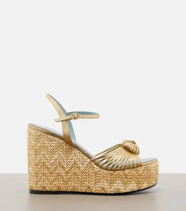 Valentino Garavani Caur Royal leather espadrille wedges | Thumbnail 4