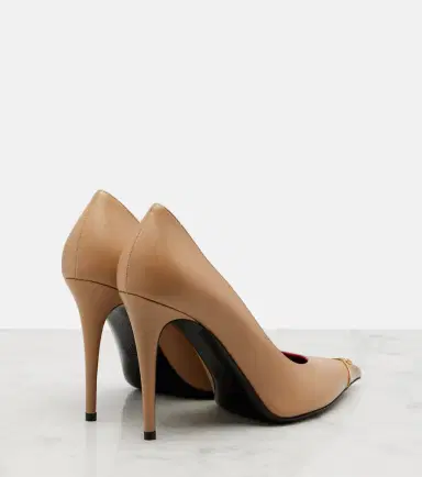 Valentino Garavani Heartip VLogo leather pumps | Thumbnail 3