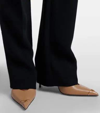Valentino Garavani Heartip VLogo leather pumps | Thumbnail 5