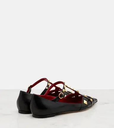 Valentino Garavani Studdy leather Mary Jane flats | Thumbnail 2