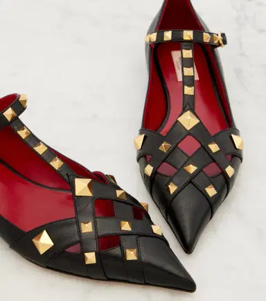Valentino Garavani Studdy leather Mary Jane flats | Thumbnail 4